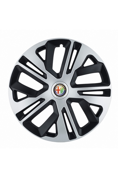 Autohelix MSA Set de 4 capace de jantă Raven Grey-Black R16, pentru gama de m...