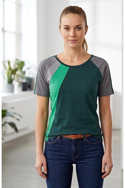 MARK&MARK Women's Viscosa Short Sleeve Bluz Tshirt