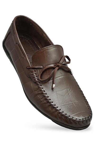 ISPARTALILAR 3285 Model Brown Γνήσιο δέρμα - Ευέλικτα και άνετα ανδρικά παπού...