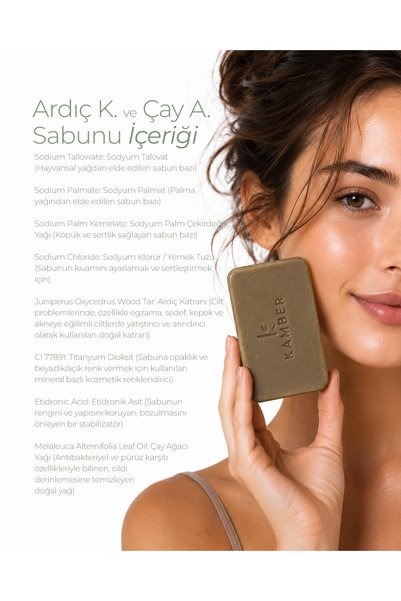 Kamber Doğadan Sağlığa Juniper Tar and Tea Tree Soap - 125Gr