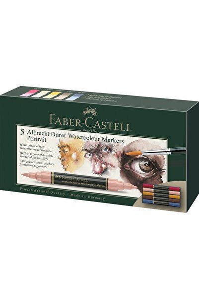 Faber Castell SET 5 MARKERE SOLUBILE PENTRU PORTRETE A.DURER FABER-CASTELL