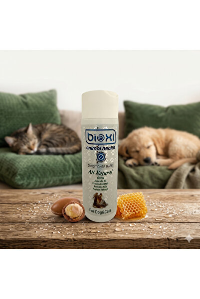 Bioxi Kedi ve Köpek İçin, Kolay Tarama, Tüy Bakımı, Biotinli Tüy Bakım Maskes...