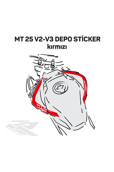 RR Graphic YAMAHA MT 25 V1-V2 DEPO STİCKER