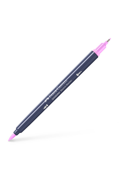 Faber Castell Marker pentru schițe cu 2 vârfuri, Magenta deschis 119, GOLDFAB...