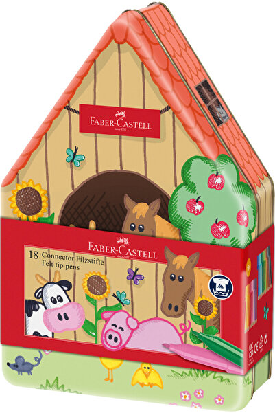 Faber Castell CARIOCA 18 CULORI ANIMALE DE FERME CONECTORI FABER-CASTELL