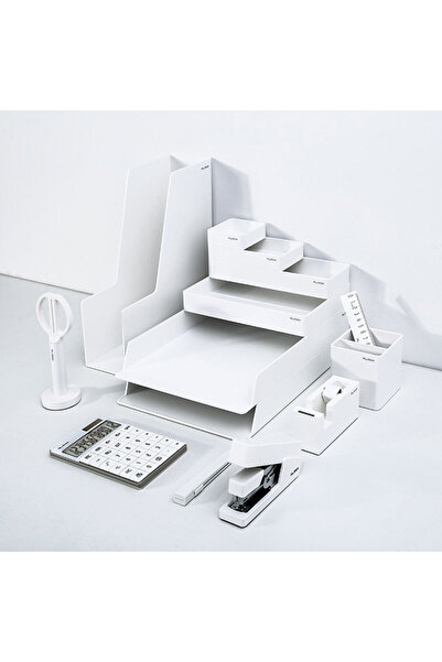 Deli SET DE BIROU PREMIUM 14 PIESE ALB NUSIGN