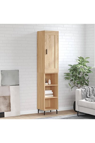 Concept Dulap înalt, stejar sonoma, 34,5x34x180 cm, lemn prelucrat