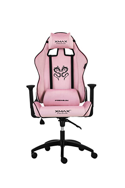 XMAX / Rio Balerion Terletmez Kadife Kumaş Pembe Gaming Oyuncu Koltuğu / 120 ...