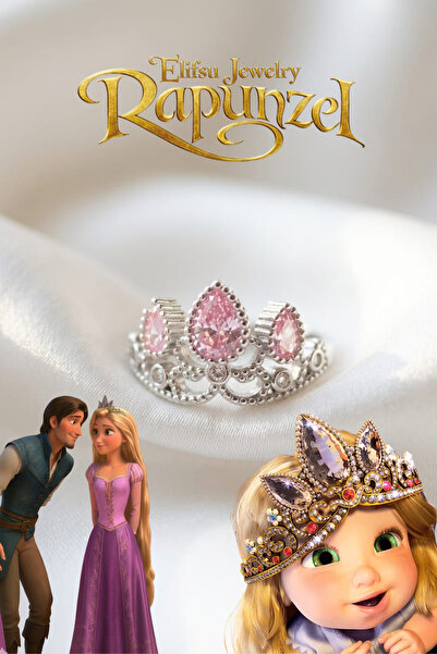 Elifsu Jewelry Rapunzel Crown Design Zircon Natural Stone Ring