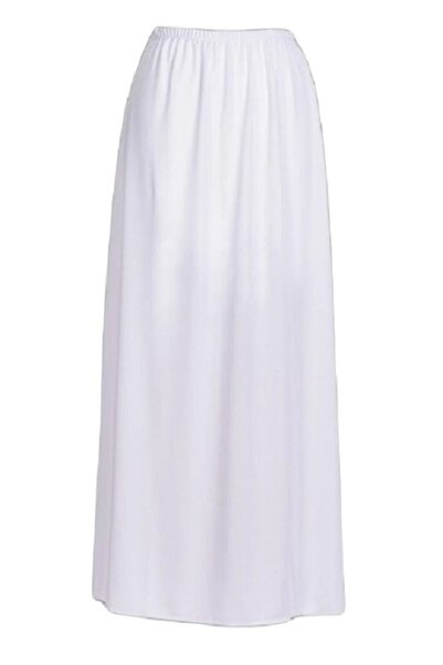 Kahra Collection Beyaz Tam Boy Astar Uzun Etek Astarı
