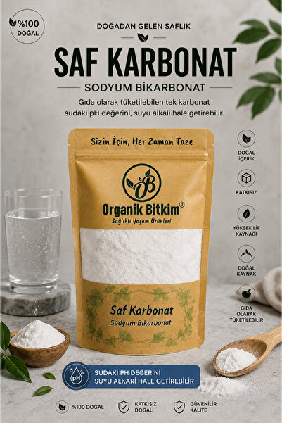 OB Organik Bitkim Saf Karbonat (Sodyum Bikarbonat) 1000 gr