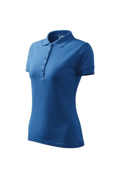 Malfini Tricou polo de damă, Pique Polo 210, Albastru XL