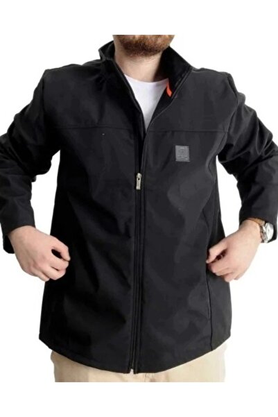 cusseli Large Size Men's Coat Waterproof Softshell 21232 Black