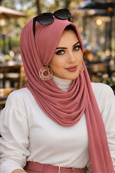 Aişe tesettür Rose Dried Hat Shawl