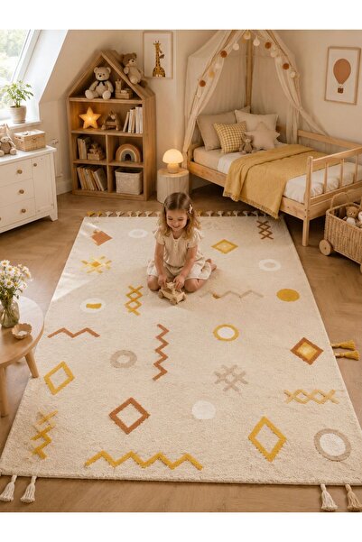 Neşem Halı Boutique EKO HALI Cotton Boon CBN 12 Multy XXW Yıkanabilir, Kaymaz...