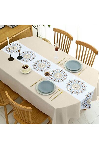 Arabest Rectangle Table Cloth 55x86 Inches, Waterproof Stain & Wrinkle Resist...