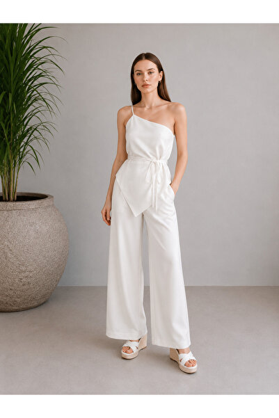 NOXS One Shoulder Lace up Suit