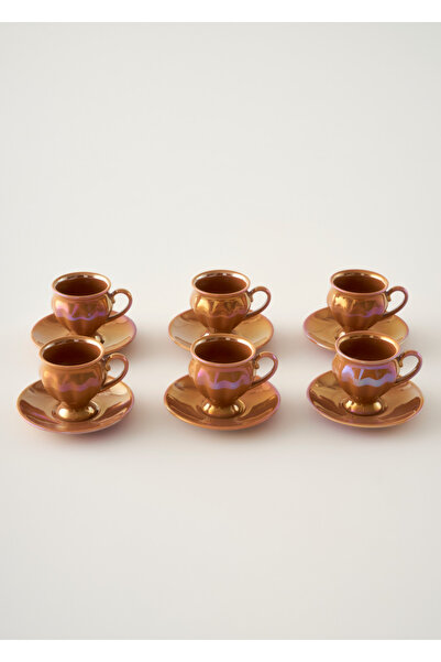 Bella Maison Clara 6-Piece Coffee Cup Set Orange (90 Cc)