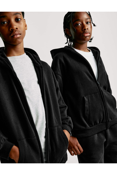 Marks & Spencer Pamuk Karışımlı Hoodie (6-16 Yaş)