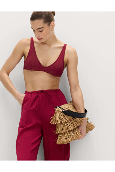 Marks & Spencer Parlak V‑Yaka Bikini Üstü