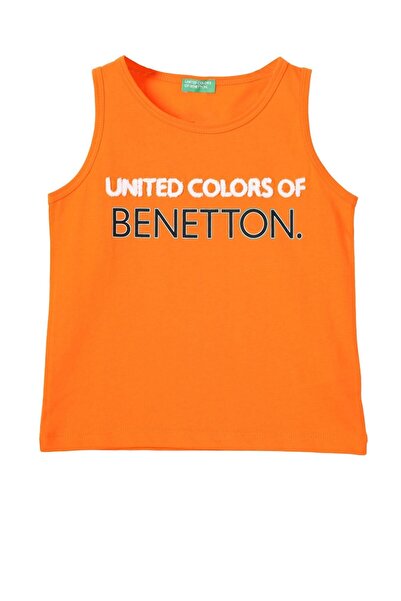 Benetton United Colors of Benetton Erkek Çocuk Turuncu Atlet BNT-B21357