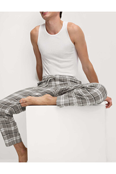 Marks & Spencer Pamuklu Kareli Pijama Altı