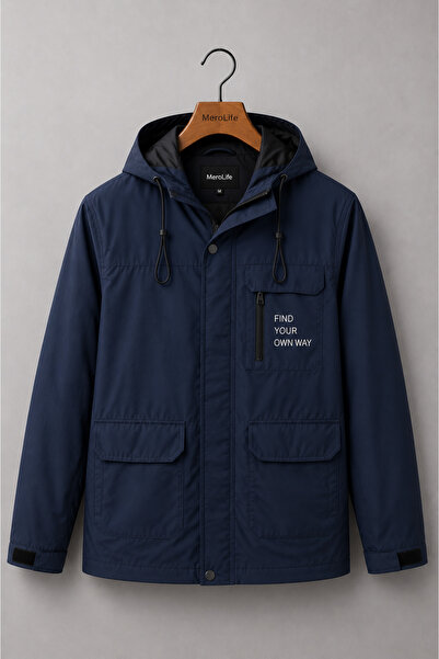 Mero Life Men's Water and Wind Resistant Lined Seasonal Thin Raincoat & Jacket