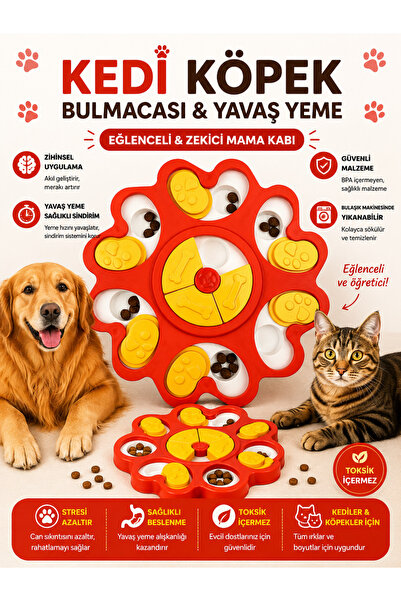 Glipet Yavaş Besleme Sağlayıcı Köpek Bulmacası ve Oyuncağı