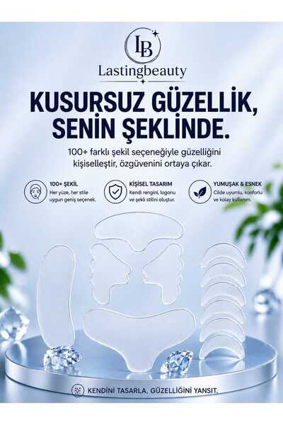 lasting beauty 11 Adet Silikon Kırışıklık Düzleştirici Yama Alın Göz Yüz Ve C...