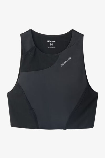 NNormal Trail Cropped Women's Running Tank Top-Black-M