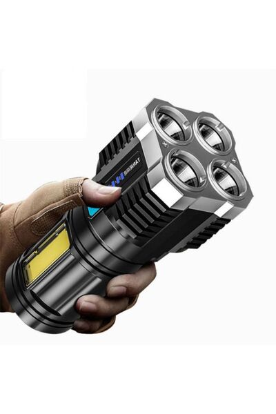 unbranded Outdoor Led Flashlight with Four Lighting Modes High-Power Handheld...