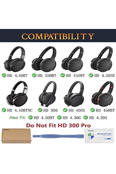 TXE Set 2 bureti pentru casti Sennheiser HD 4.50BT, HD 4.50, HD 4.50BTNC, HD 4.50SE, HD 4.40BT, HD 4.30G, HD 4.20S, HD 458BT, HD 450SE, HD 450BT, HD 400S. HD 350BT - Gri - Spuma cu memorie