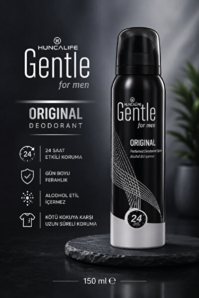 Huncalife Gentle Orıgınal Deodorant 150 ml - Erkek Deodorant - 27329