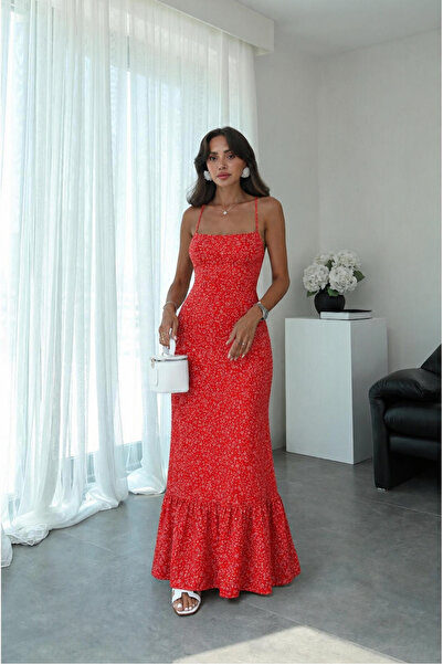 Noi Belis Rochie țesută florală în linie A, mărime maxi SS26EL0035