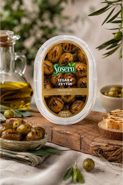 Sosero Izgara Zeytin 250 gr Vakum Tabak