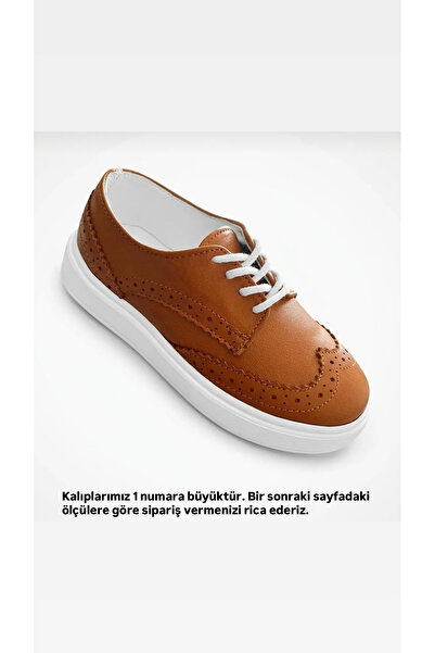 BeSteps Taba Oxford Hakiki Deri Ortopedik Termo Kaymaz Taban El Yapımı Erkek ...