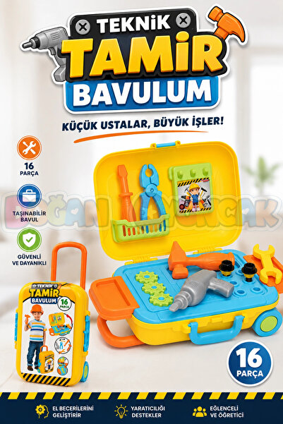 Doğan Oyuncak Dünyası Tamir Set Bavulum - Oyuncak Tamir Setleri - Tamir Aletleri
