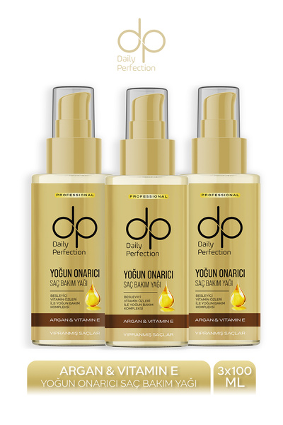 dp Daily Perfection زيت العناية بالشعر مع زيت الأرغان وفيتامين E 100 مل