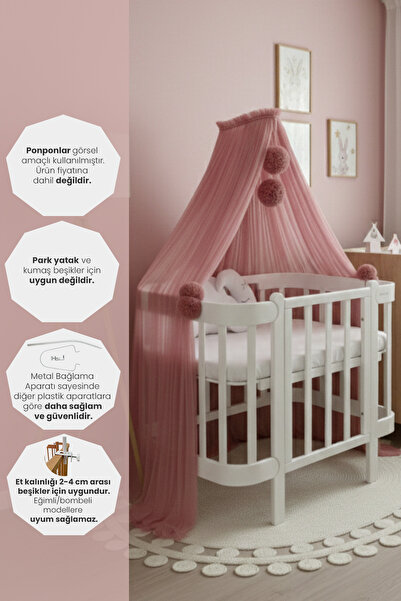 Kiddy Happy Pudra Beşik Cibinliği Ve Cibinlik Aparatı