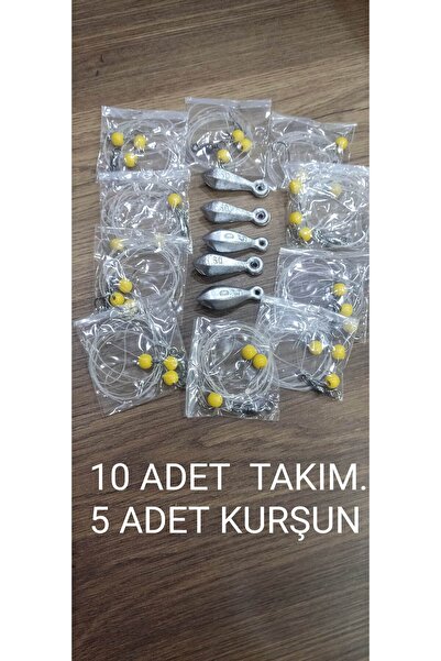 EL YAPIMI kurşunlu dip oltası (10 ADET)