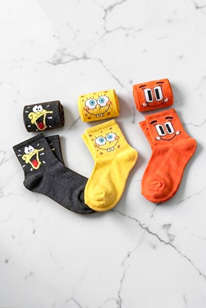Socks Stores 3 أزواج من الجوارب القطنية الناعمة المزخرفة للجنسين