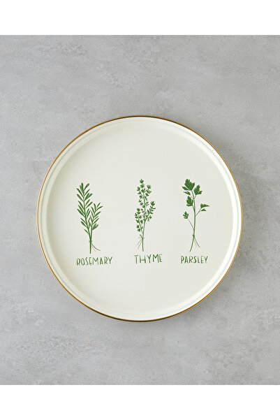 English Home Plantopia Enamel Tray 31 cm Green