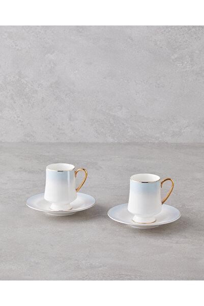 English Home Royals New Bone China 4 Parça 2 Kişilik Kahve Fincan Takımı 90 m...