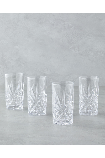 English Home Cosmic Cam 4'lü Bardak 320 ml Şeffaf