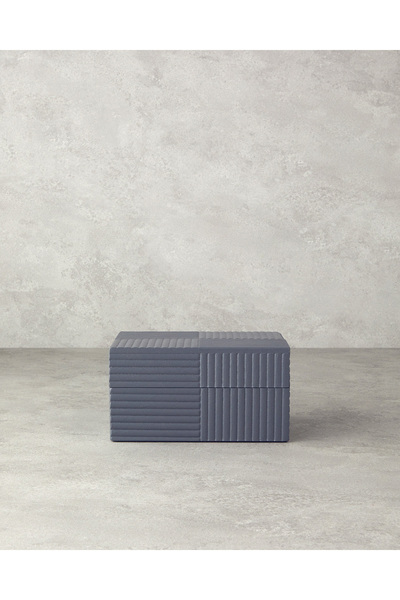 English Home Talia Mdf Decorative Anthracite Box