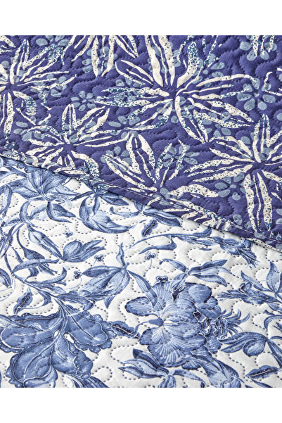 English Home Camille Ray Çift Kişilik Çok Amaçlı Örtü 200x220 cm Lacivert