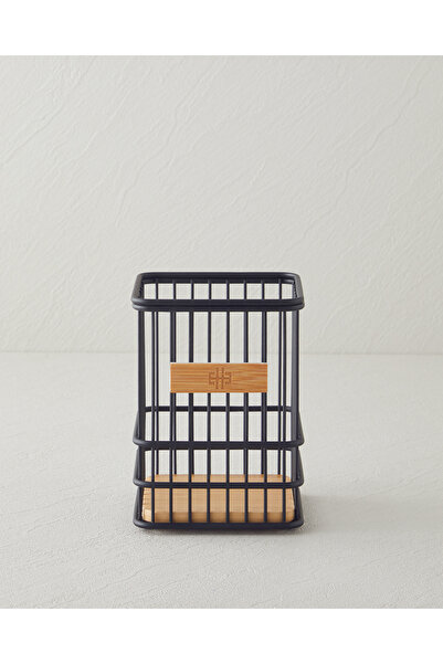 English Home Moira Metal Kaşıklık 11x11 cm Siyah