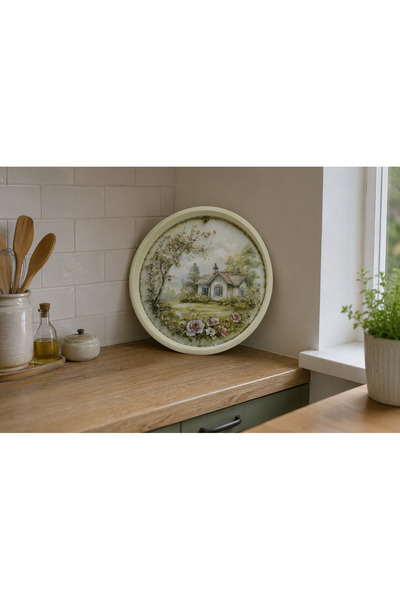 Zucci Home English Vintage Büyük Çay Servis Tepsisi | Country Cottage | Yuvar...