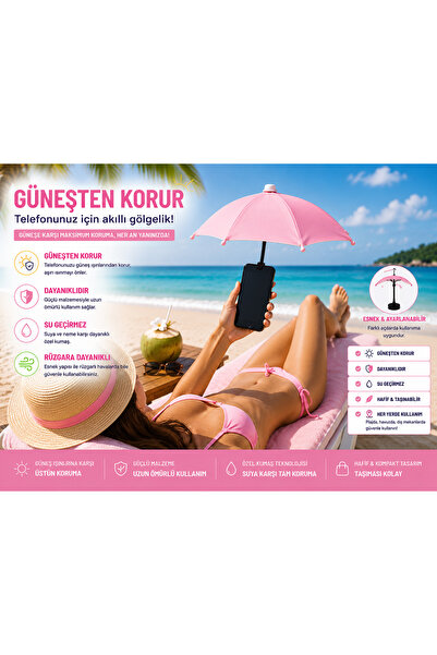 Zigver Mıknatıslı telefon şemsiye tutucu parlama önleyici su geçirmez güneşli...
