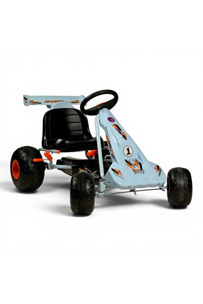 ALBADER Kids Pedal Ride On Car Go Kart Adjustable Seat Metal Frame Hand Brake...